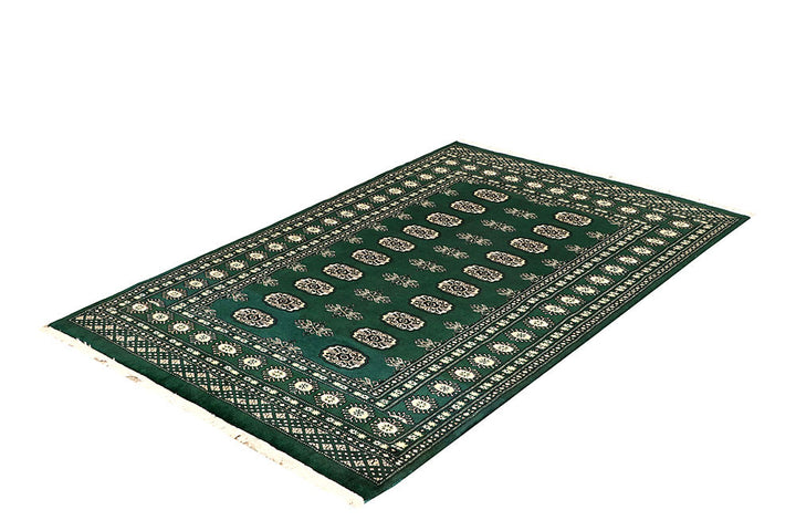 Darkgreen Bokhara 4' x 6' - No. 61084 - ALRUG Rug Store