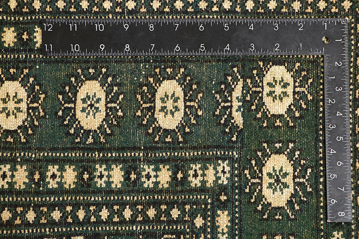 Darkgreen Bokhara 4' x 6' - No. 61084 - ALRUG Rug Store