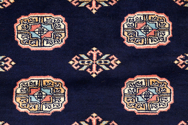 Midnight Blue Bokhara 4' 2 x 7' - No. 61085 - ALRUG Rug Store