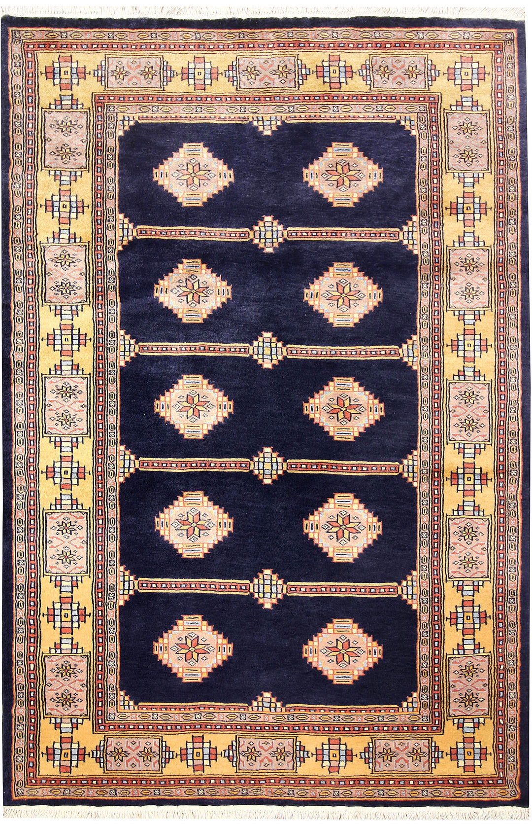 Midnight Blue Jaldar 4' 2 x 6' 5 - No. 61086 - ALRUG Rug Store