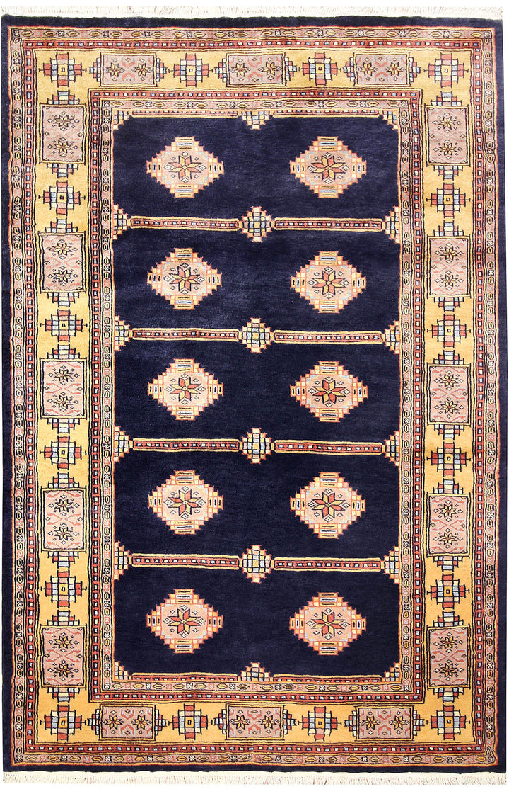 Midnight Blue Jaldar 4'  2" x 6'  5" - No. QA67390