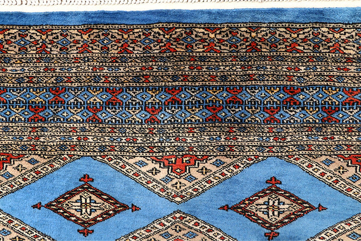 Light Sky Blue Jaldar 4' x 5' 3 - No. 61087 - ALRUG Rug Store