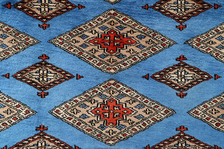 Light Sky Blue Jaldar 4' x 5' 3 - No. 61087 - ALRUG Rug Store