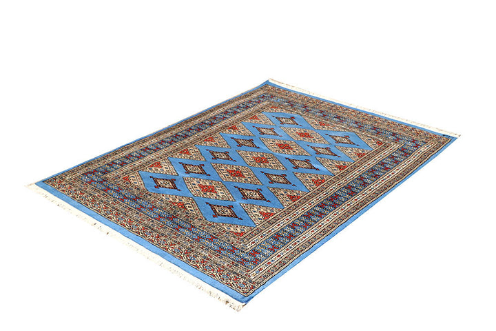 Light Sky Blue Jaldar 4' x 5' 3 - No. 61087 - ALRUG Rug Store
