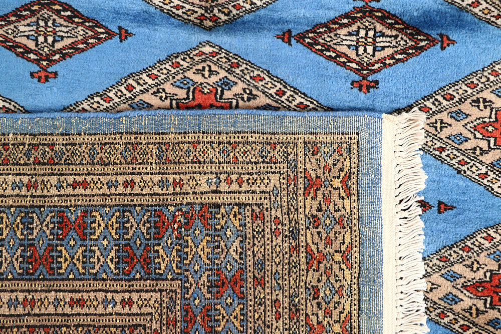 Light Sky Blue Jaldar 4' x 5' 3 - No. 61087 - ALRUG Rug Store