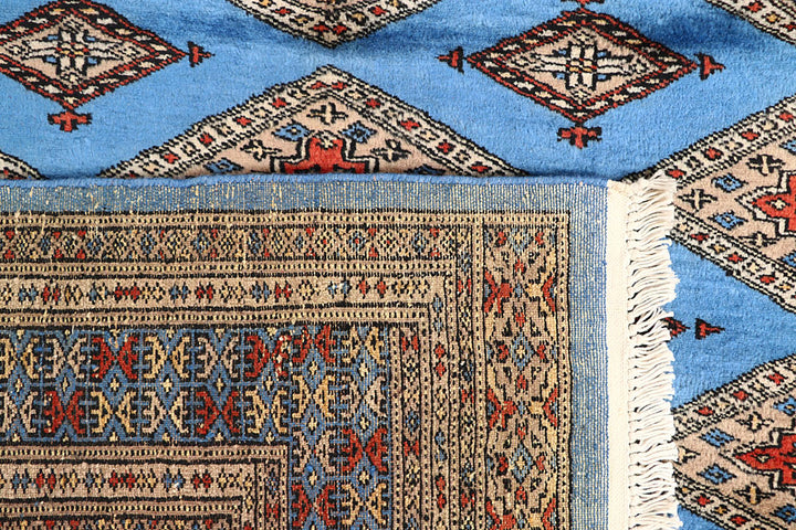 Light Sky Blue Jaldar 4' x 5' 3 - No. 61087 - ALRUG Rug Store