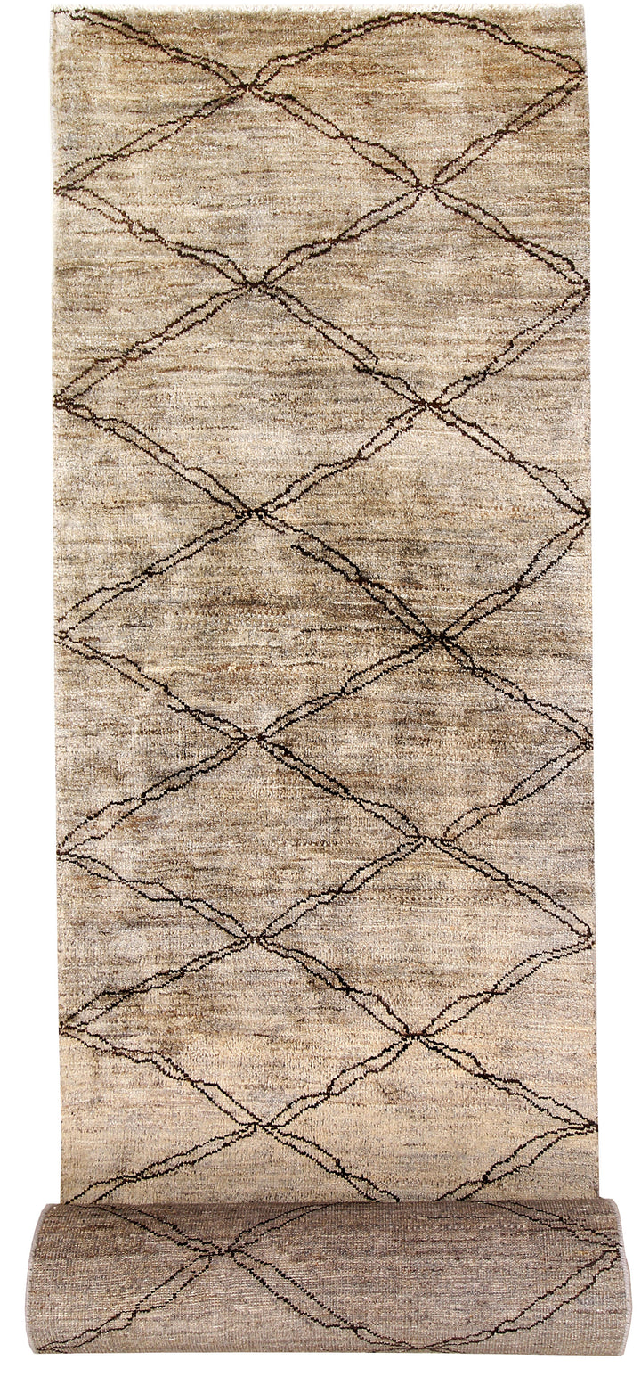 Tan Gabbeh 2' 6 x 16' 10 - No. 61092 - ALRUG Rug Store