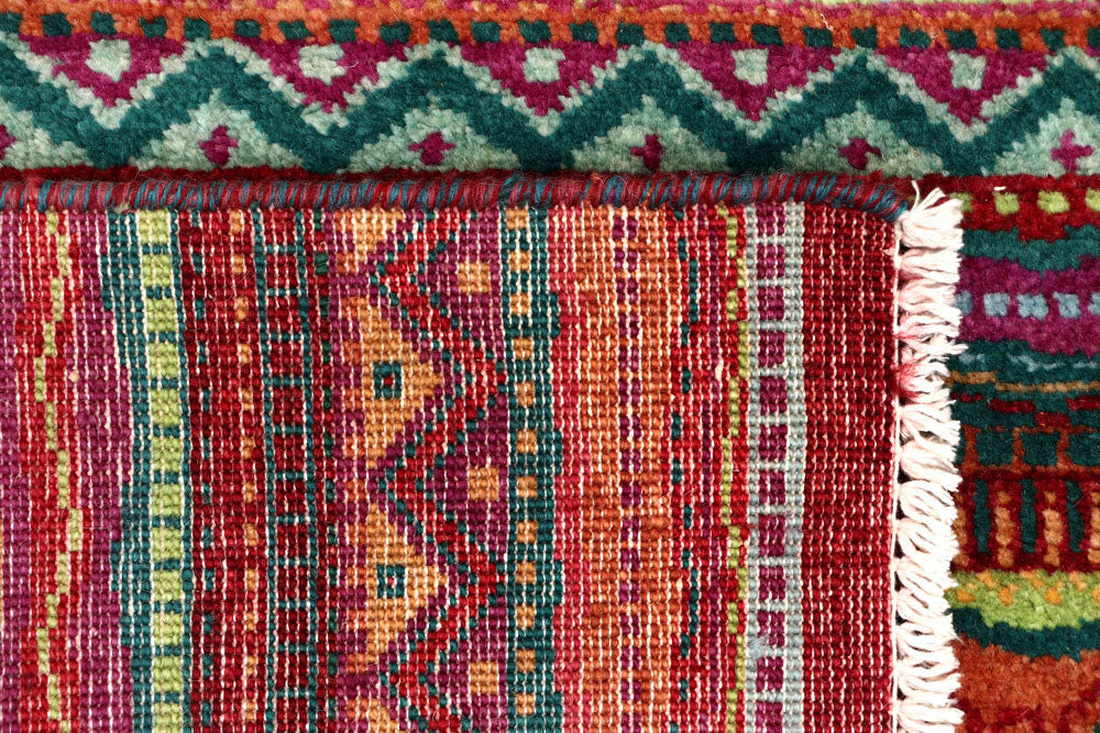 Multi Colored Gabbeh 2' 7 x 10' - No. 61095 - ALRUG Rug Store