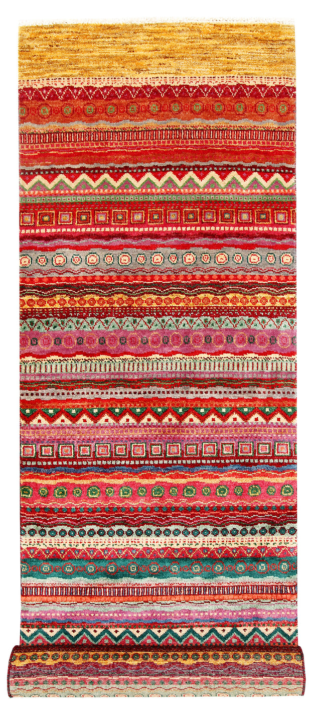 Multi Colored Gabbeh 2' 7 x 10' 1 - No. 61097 - ALRUG Rug Store