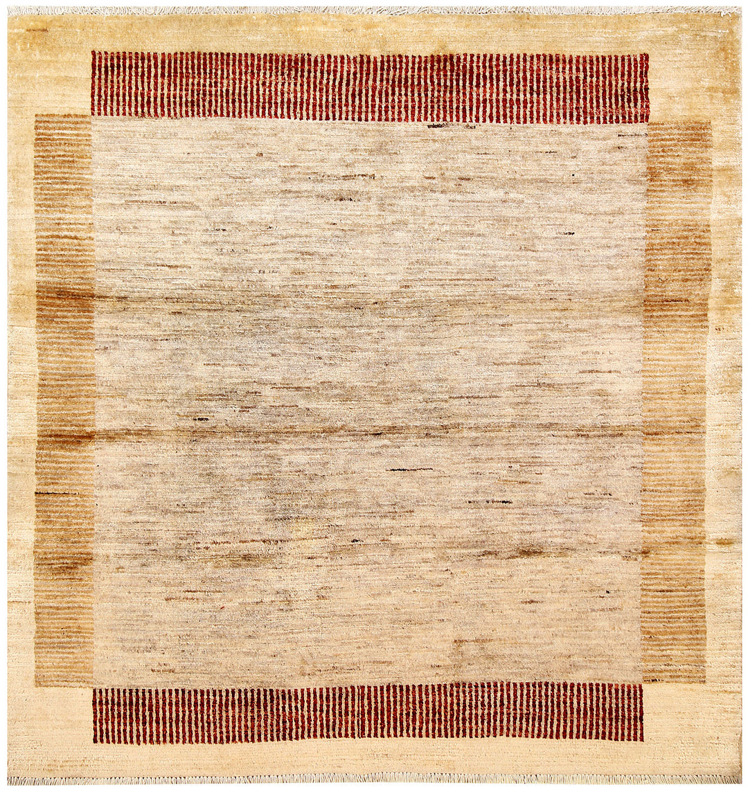 Multi Colored Gabbeh 5' x 5' 1 - No. 61100 - ALRUG Rug Store