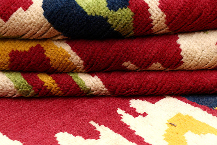 Multi Colored Gabbeh 5' x 8' 6 - No. 61101 - ALRUG Rug Store