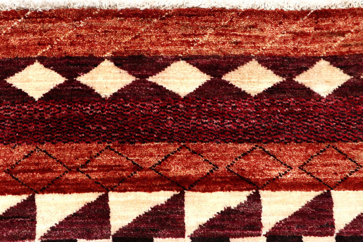 Multi Colored Gabbeh 2' 6 x 10' - No. 61107 - ALRUG Rug Store