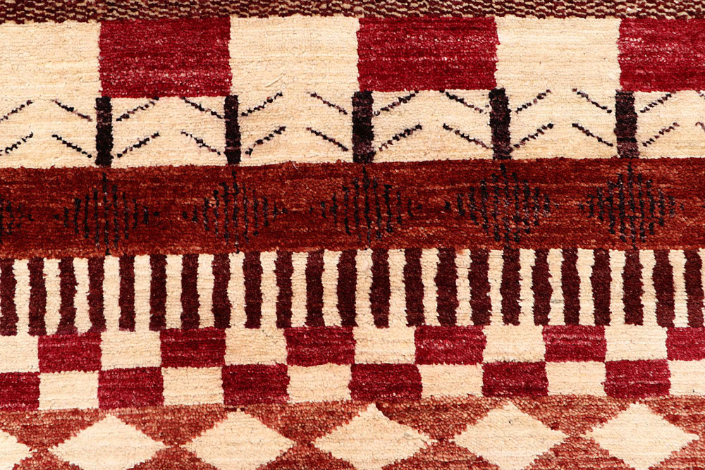 Multi Colored Gabbeh 2' 6 x 10' - No. 61107 - ALRUG Rug Store