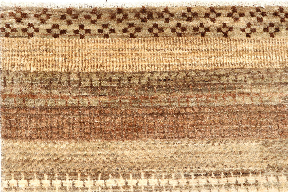 Tan Gabbeh 4' 1 x 10' 2 - No. 61108 - ALRUG Rug Store
