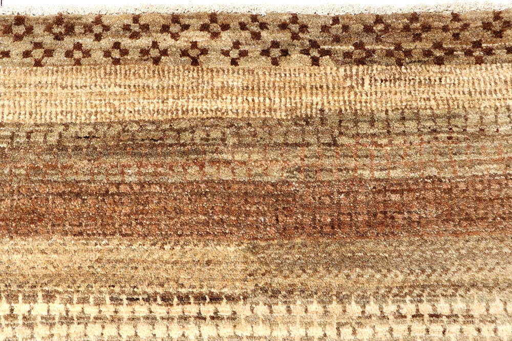 Tan Gabbeh 4' 1 x 10' 2 - No. 61108 - ALRUG Rug Store
