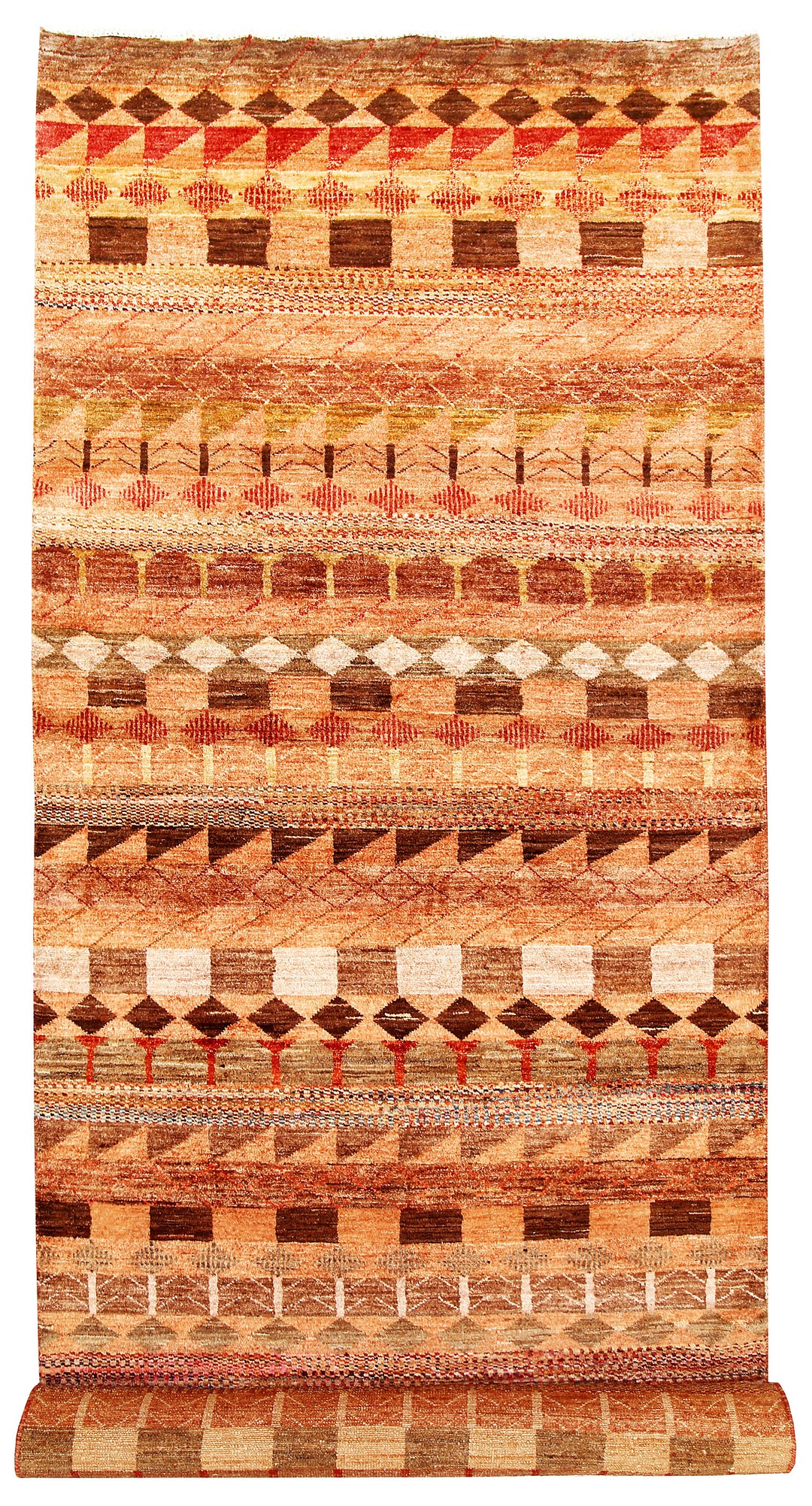 Multi Colored Gabbeh 3' 11 x 11' 10 - No. 61109 - ALRUG Rug Store