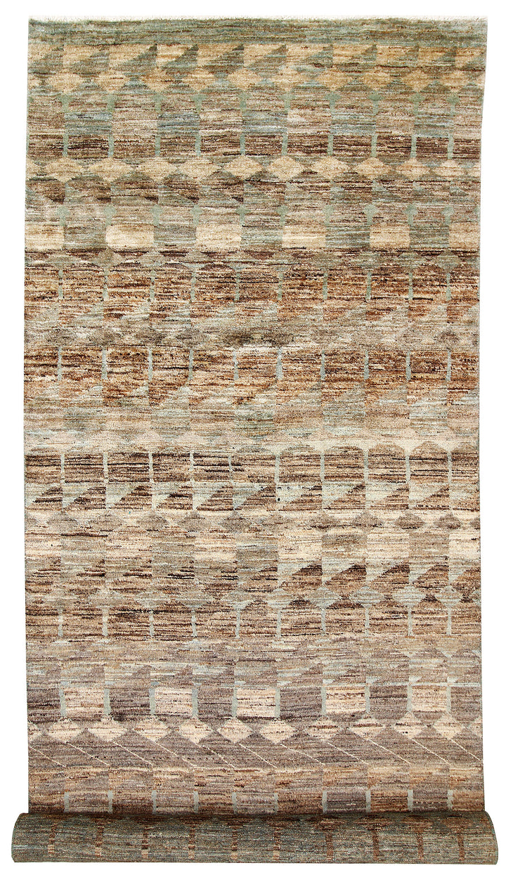 Multi Colored Gabbeh 4' x 12' - No. 61110 - ALRUG Rug Store