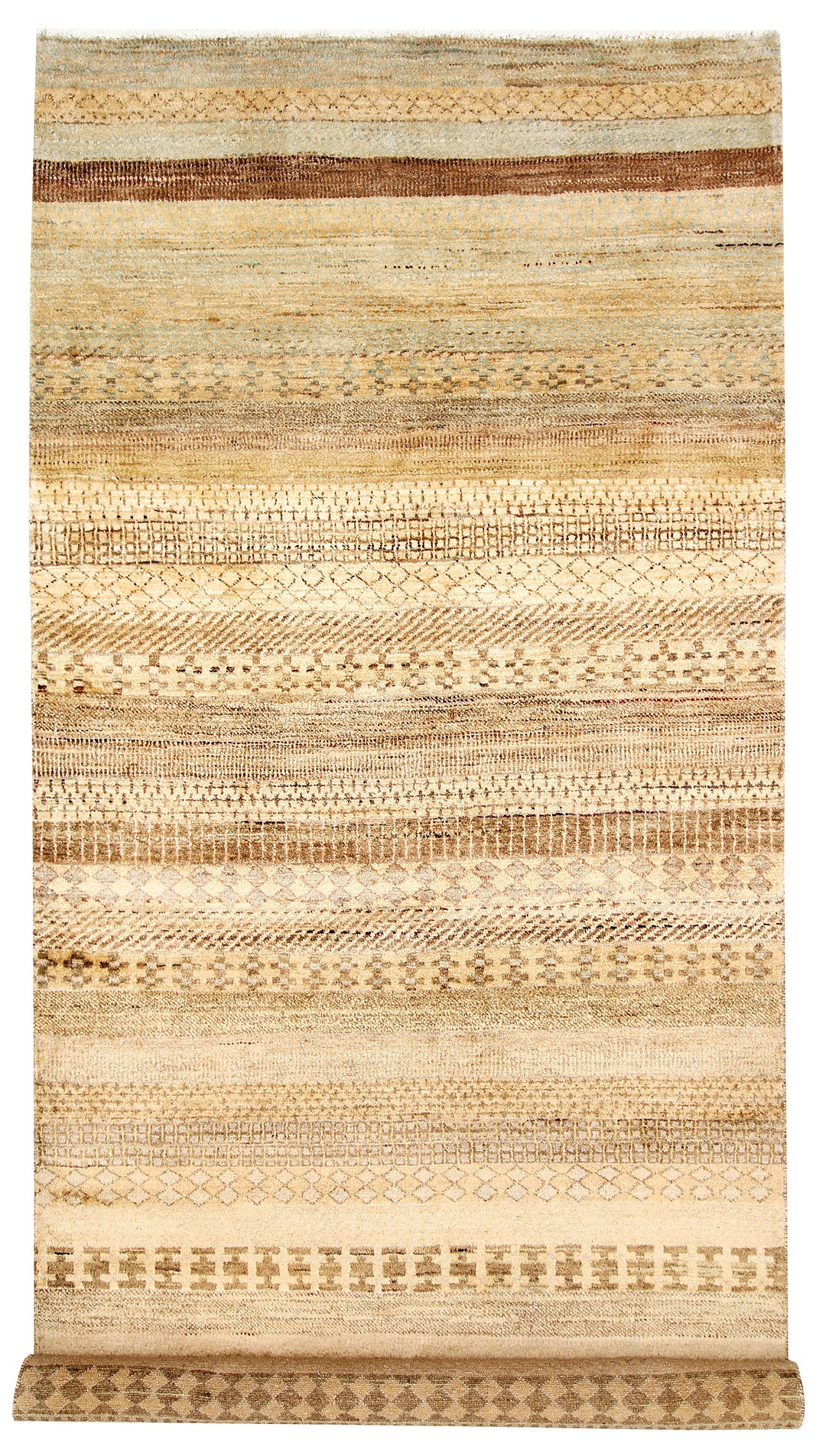 Multi Colored Gabbeh 4' 2 x 10' 2 - No. 61111 - ALRUG Rug Store
