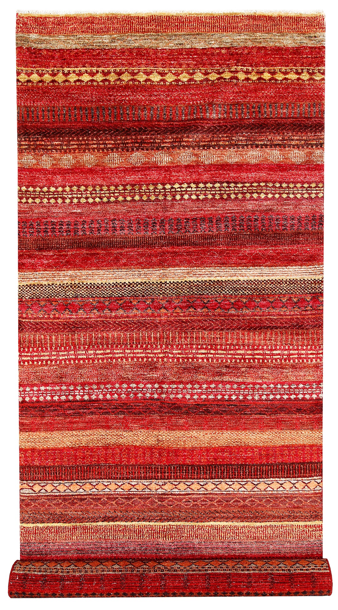 Multi Colored Gabbeh 4' x 12' 2 - No. 61112 - ALRUG Rug Store