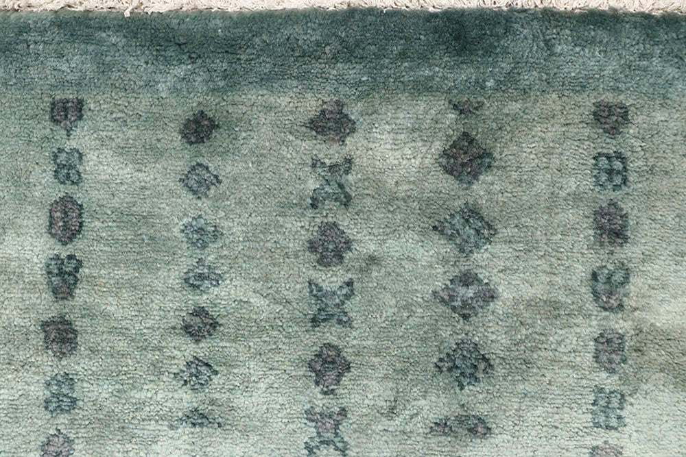 Cadet Blue Gabbeh 4' 2 x 6' 1 - No. 61115 - ALRUG Rug Store