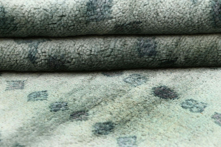 Cadet Blue Gabbeh 4' 2 x 6' 1 - No. 61115 - ALRUG Rug Store