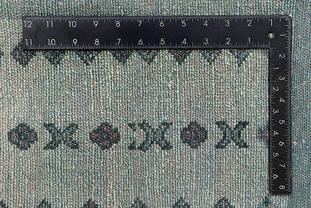 Cadet Blue Gabbeh 4' 2 x 6' 1 - No. 61115 - ALRUG Rug Store