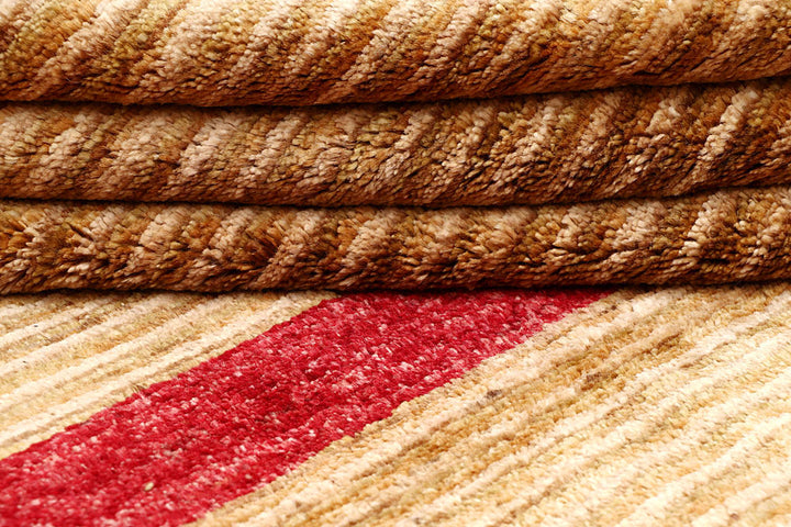 Wheat Gabbeh 4' 7 x 6' 2 - No. 61116 - ALRUG Rug Store