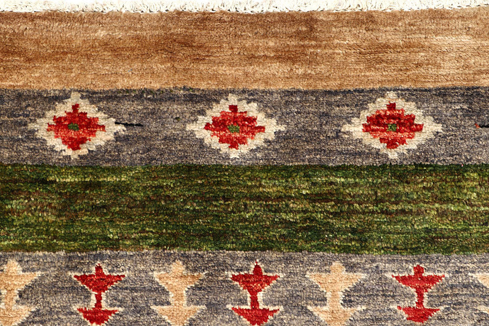 Multi Colored Gabbeh 4' 7 x 6' 4 - No. 61118 - ALRUG Rug Store