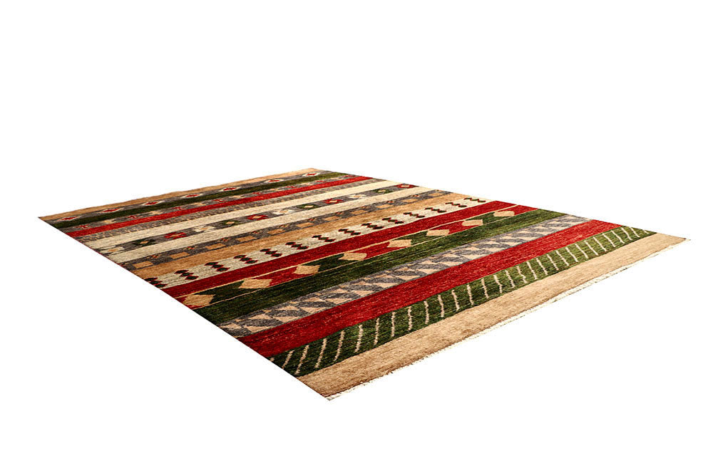 Multi Colored Gabbeh 4' 7 x 6' 4 - No. 61118 - ALRUG Rug Store