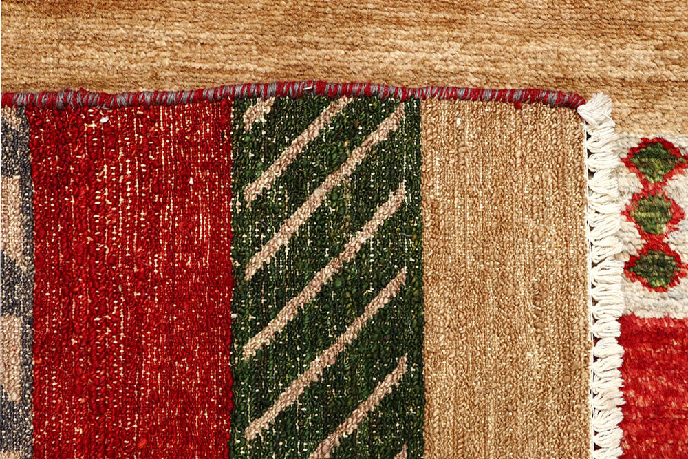 Multi Colored Gabbeh 4' 7 x 6' 4 - No. 61118 - ALRUG Rug Store