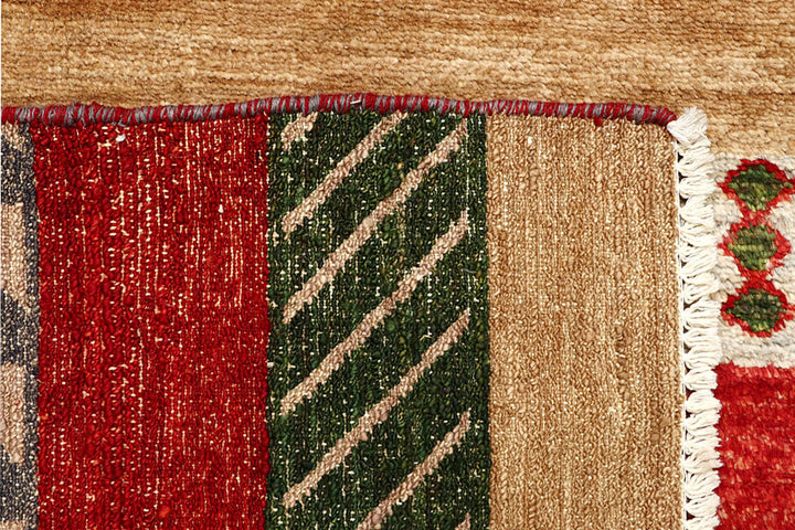 Multi Colored Gabbeh 4' 7 x 6' 4 - No. 61118 - ALRUG Rug Store