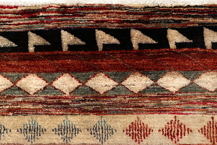 Multi Colored Gabbeh 4' x 6' 4 - No. 61121 - ALRUG Rug Store