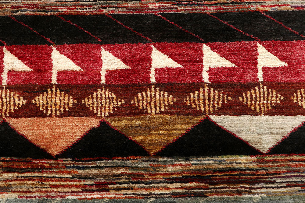 Multi Colored Gabbeh 4' x 6' 4 - No. 61121 - ALRUG Rug Store