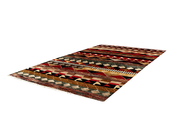 Multi Colored Gabbeh 4' x 6' 4 - No. 61121 - ALRUG Rug Store