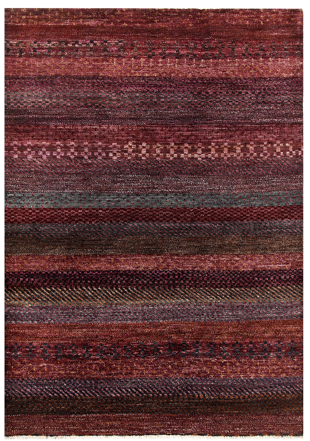 Multi Colored Gabbeh 4' 2 x 5' 11 - No. 61122 - ALRUG Rug Store