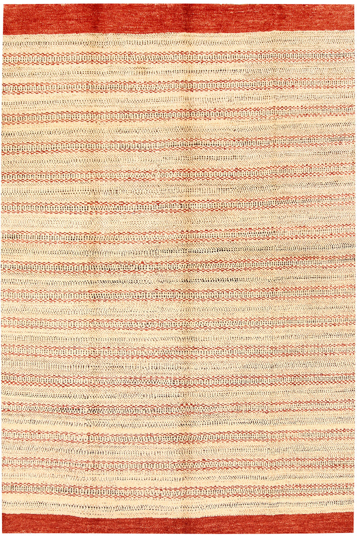 Bisque Gabbeh 5' 3 x 7' 9 - No. 61130 - ALRUG Rug Store