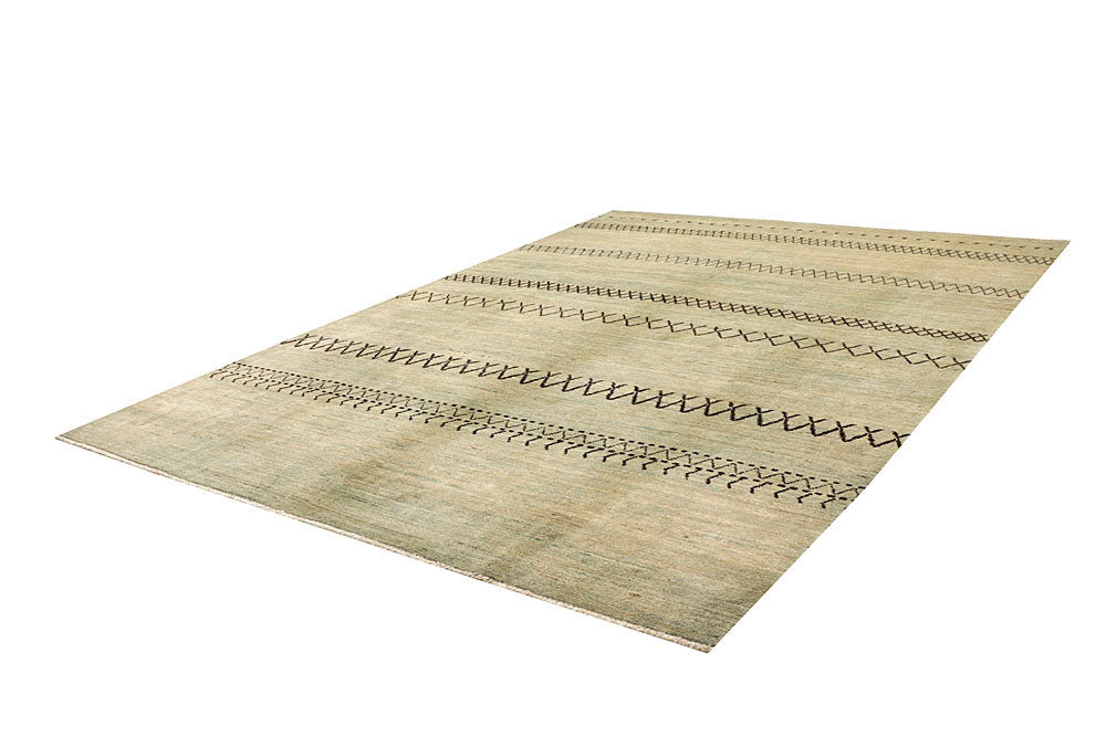 Beige Gabbeh 6' 7 x 10' - No. 61133 - ALRUG Rug Store