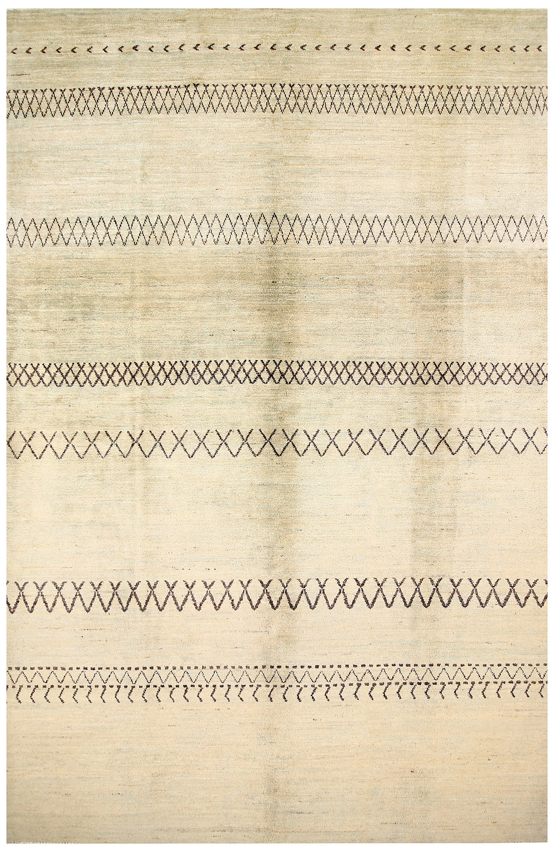 Beige Gabbeh 6' 7 x 10' - No. 61133 - ALRUG Rug Store