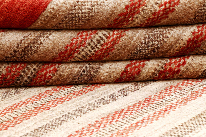 Multi Colored Gabbeh 6' 8 x 9' 10 - No. 61134 - ALRUG Rug Store