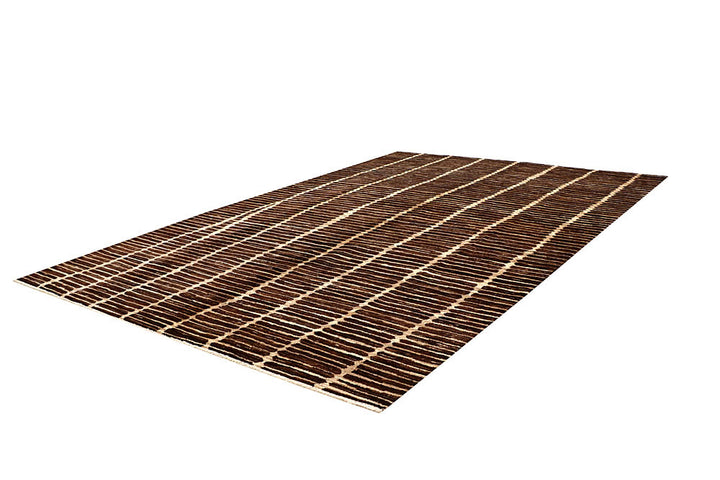 Saddle Brown Gabbeh 6' x 9' 6 - No. 61135 - ALRUG Rug Store