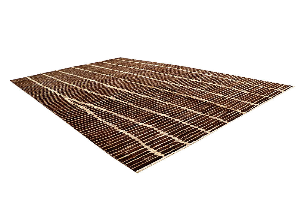 Saddle Brown Gabbeh 6' x 9' 6 - No. 61135 - ALRUG Rug Store