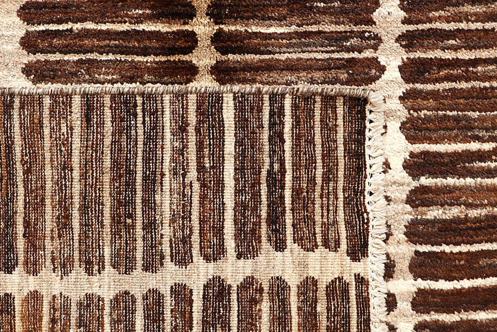 Saddle Brown Gabbeh 6' x 9' 6 - No. 61135 - ALRUG Rug Store