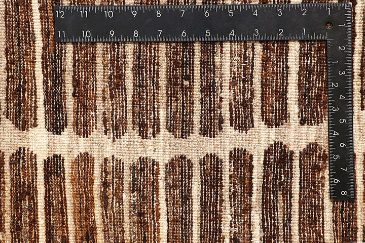 Saddle Brown Gabbeh 6' x 9' 6 - No. 61135 - ALRUG Rug Store