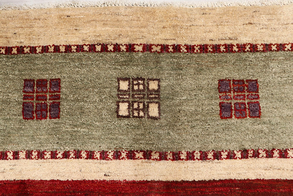 Multi Colored Gabbeh 6' 7 x 9' 6 - No. 61137 - ALRUG Rug Store