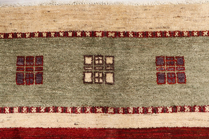 Multi Colored Gabbeh 6' 7 x 9' 6 - No. 61137 - ALRUG Rug Store