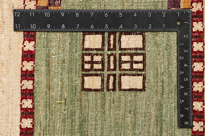 Multi Colored Gabbeh 6' 7 x 9' 6 - No. 61137 - ALRUG Rug Store