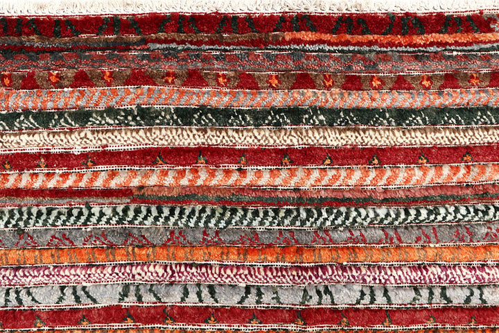 Multi Colored Gabbeh 5' 11 x 9' 2 - No. 61142 - ALRUG Rug Store