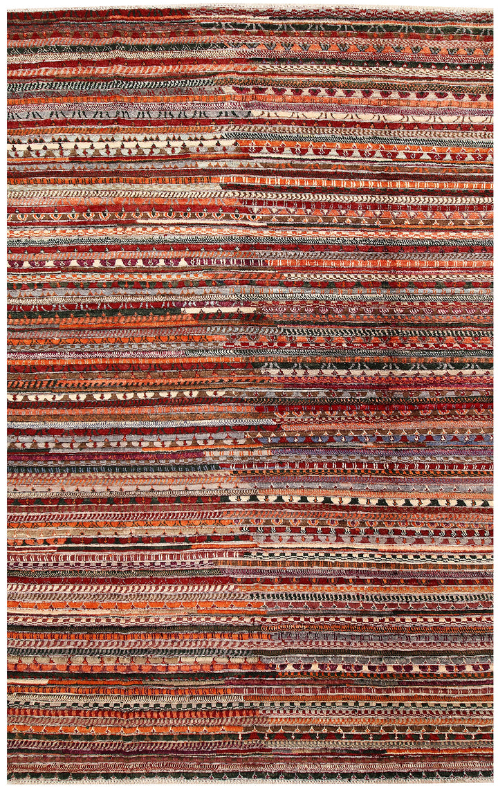 Multi Colored Gabbeh 5' 11 x 9' 2 - No. 61142 - ALRUG Rug Store