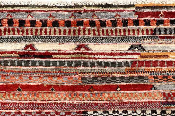 Multi Colored Gabbeh 5' 5 x 8' - No. 61143 - ALRUG Rug Store
