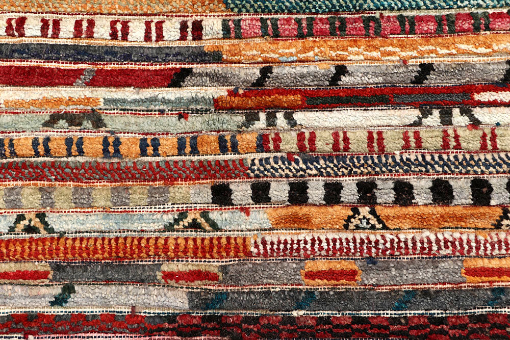 Multi Colored Gabbeh 5' 5 x 8' - No. 61143 - ALRUG Rug Store
